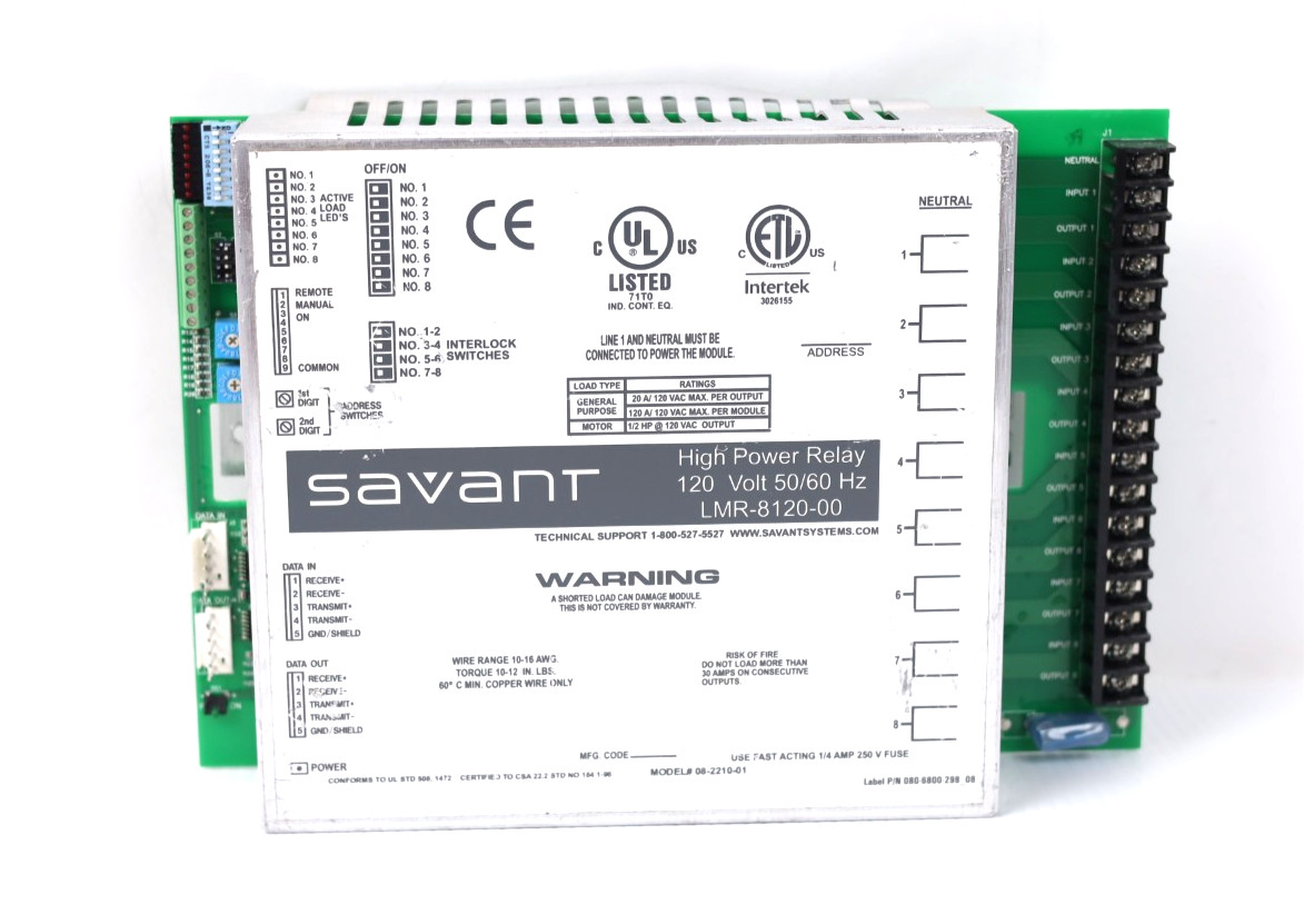 LiteTouch/ Savant High Power Relay Module LMR-8120-00 120V u926