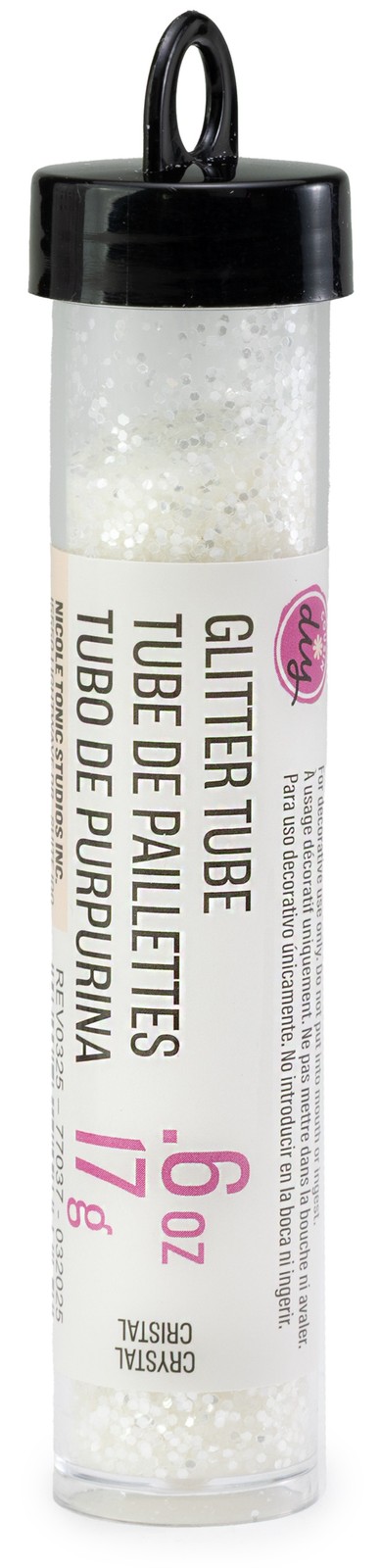 CousinDIY Glitter Tube 0.6oz (17g)-Crystal