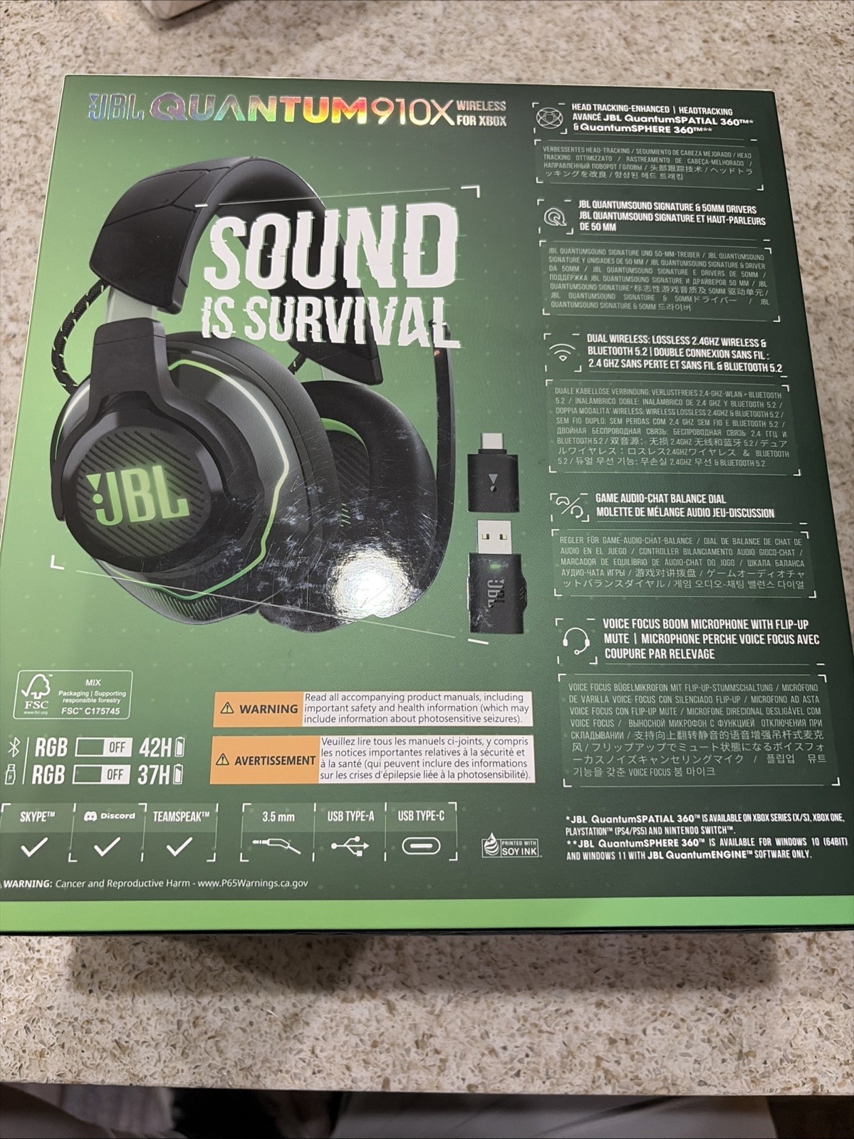 New Sealed JBL Quantum 910x Wireless For XBOX