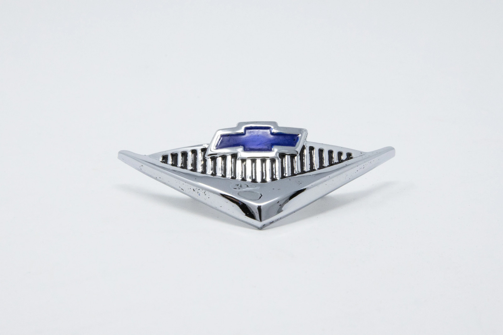 1955-56 Chevrolet Chevy V8 210 Horn Cap Emblem Chrome Tri Five