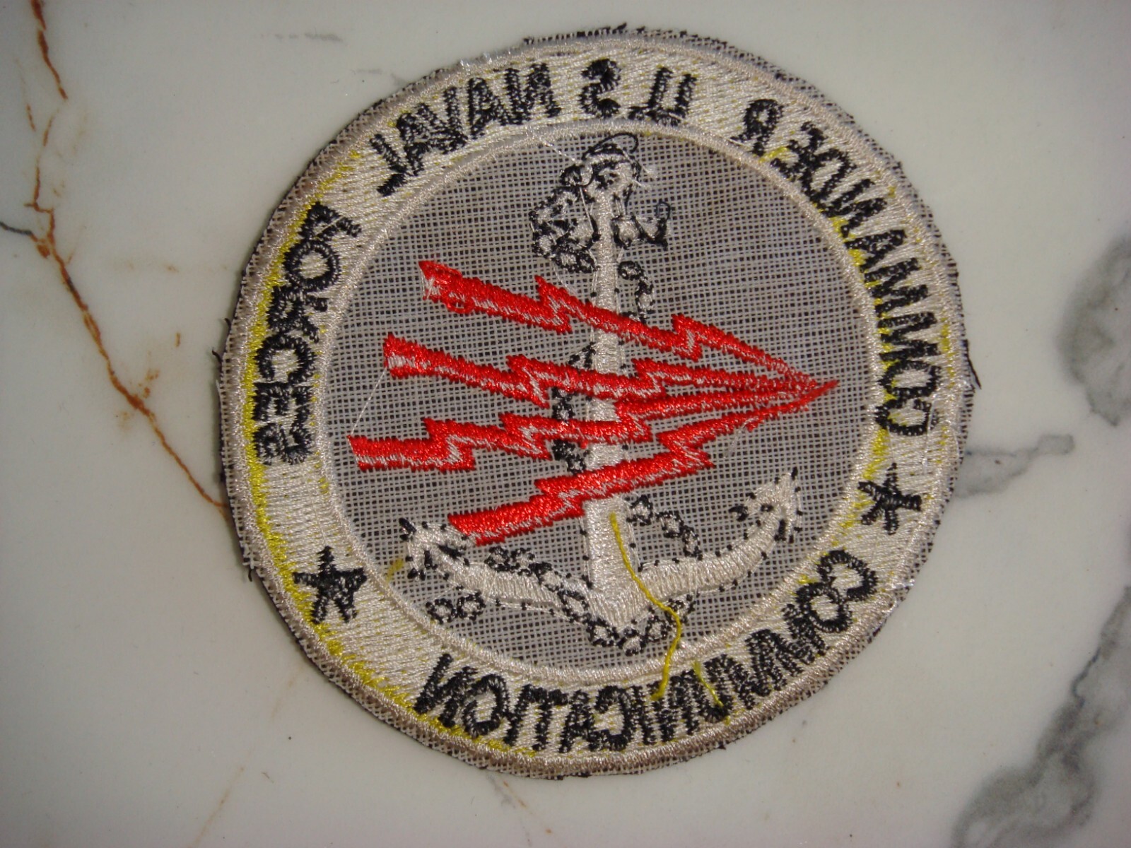 US NAVAL COMMANDER & COMMUNICATION FORCES, VIETNAM WAR PATCH
