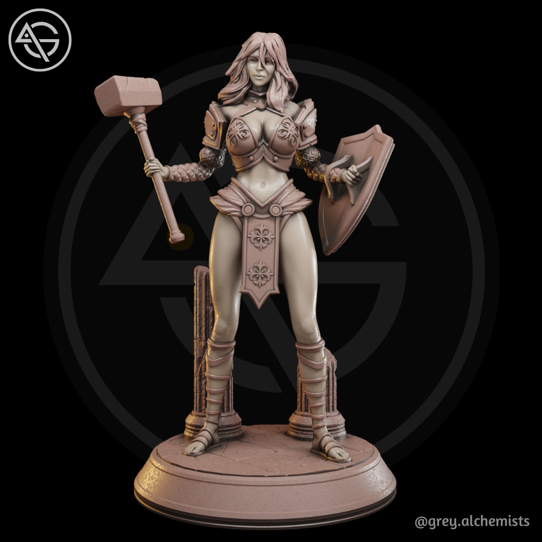 Dungeons and Dragons - Playable Character - Human Shalia - Cleric, Paladin