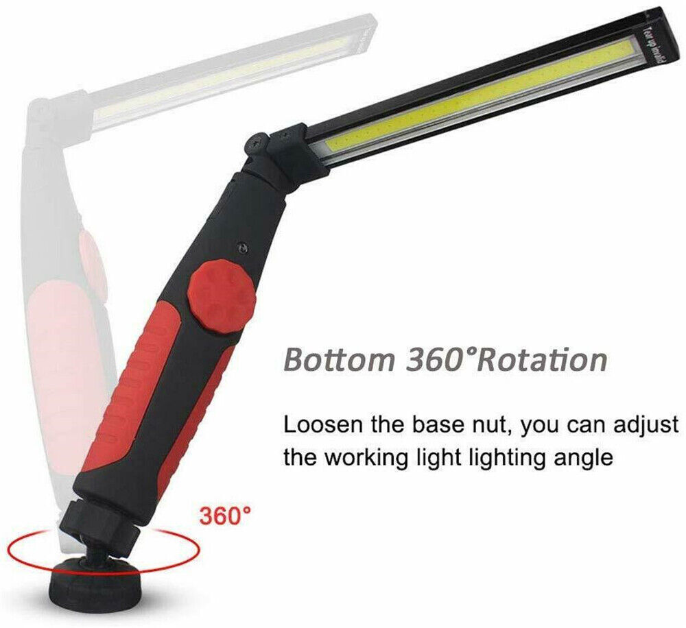 Rechargeable LED USB Slim Work Light Mechanic Flashlight Lamp Bar Camping Torch