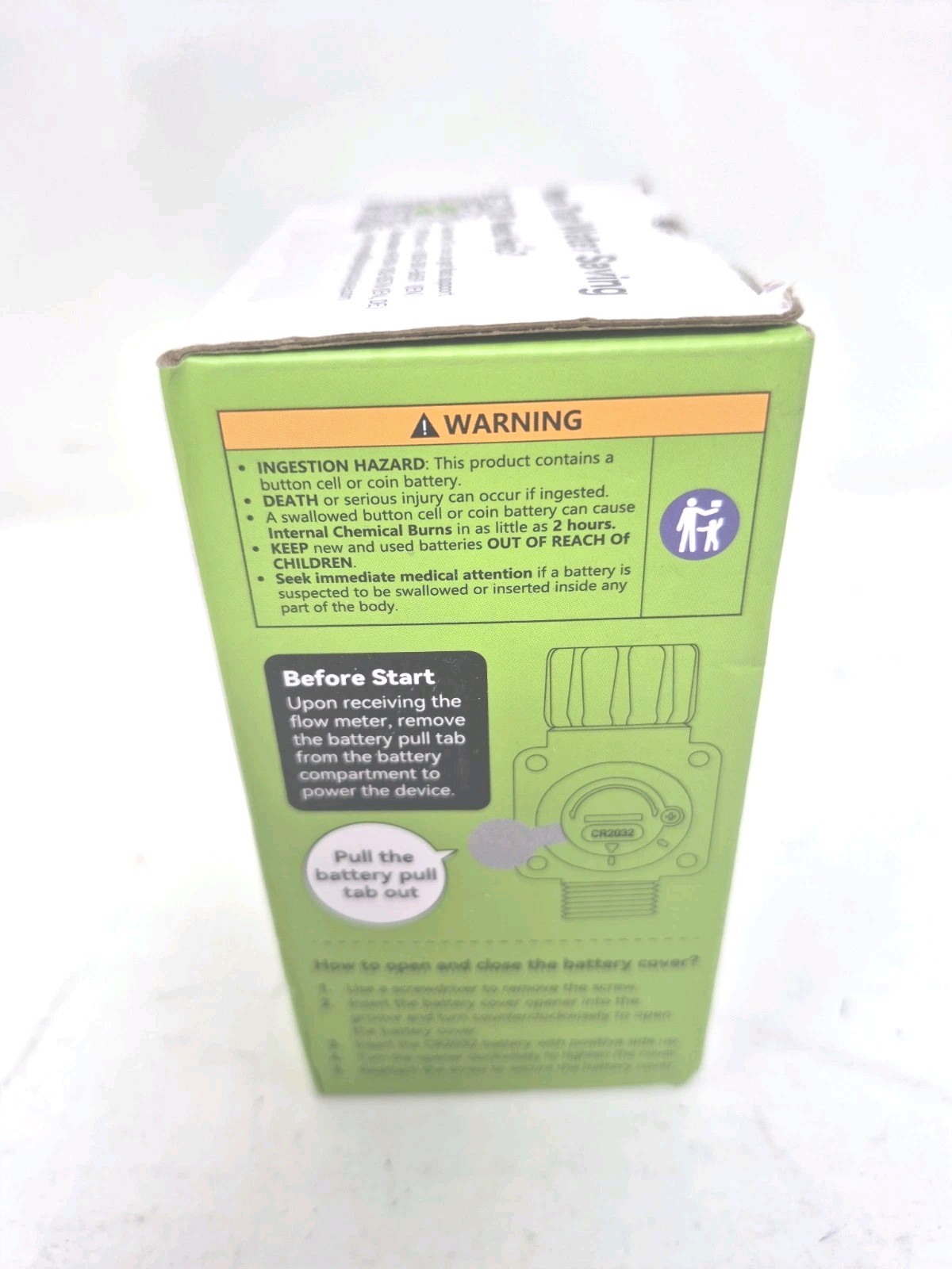 RainPoint Water Flow Meter , Screen-Flip Water Meter ICS018 - Open Box