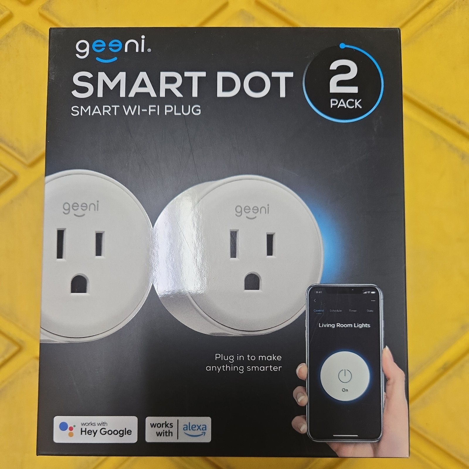 Dot Smart Plug with 2.4Ghz Wifi Connectivity – 2-Pack Compact, Fire-Resistant Sm