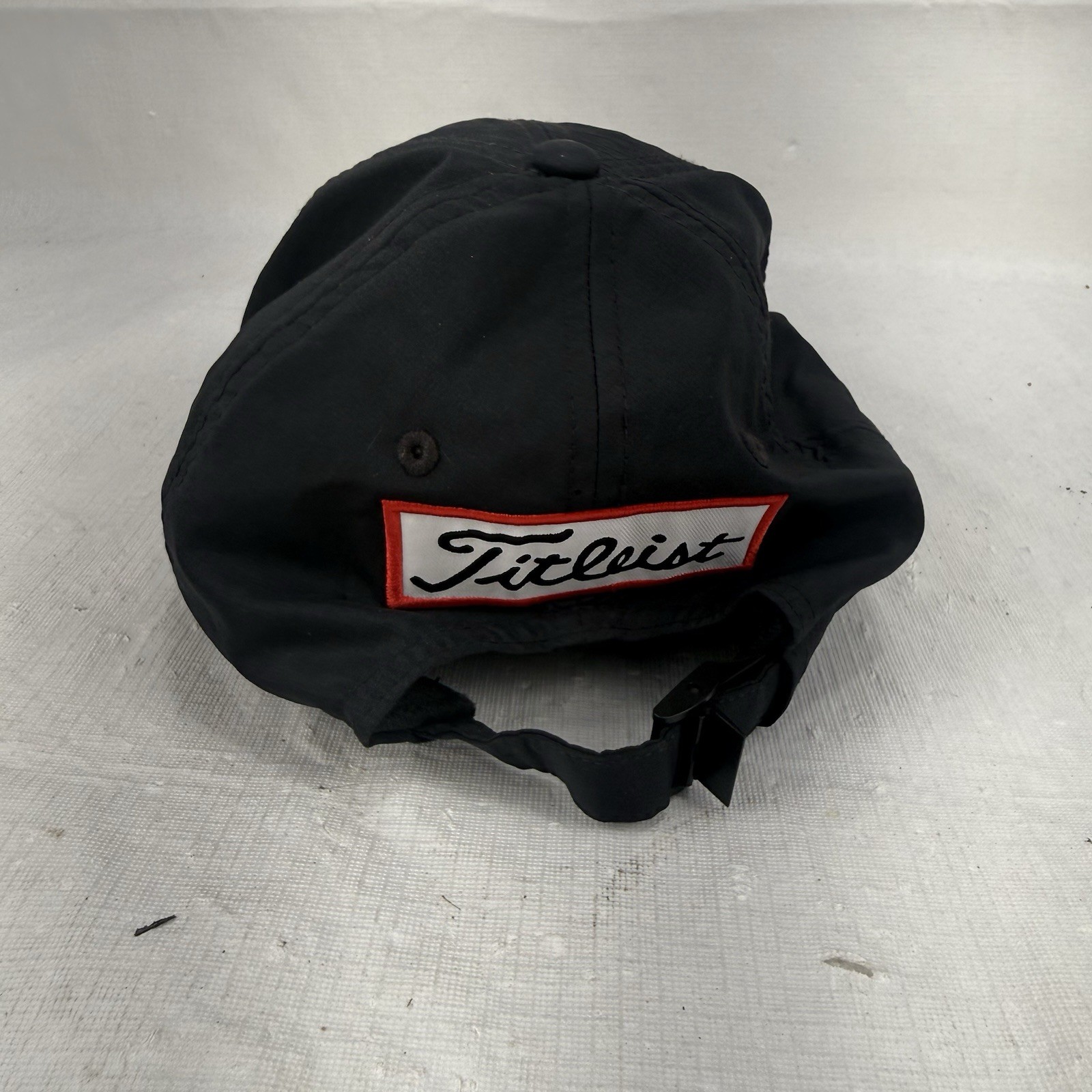 Titleist Pro V1 Footjoy Cap Hat Embroidered Golf Strapback Black Red