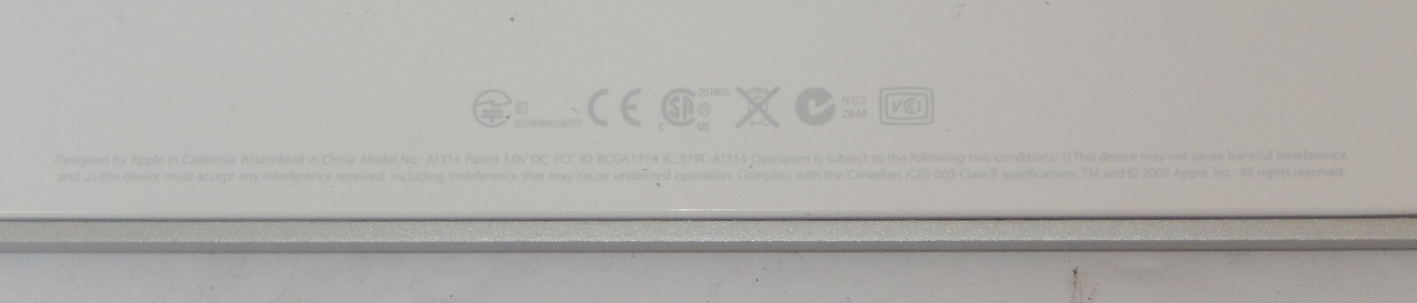 OEM Apple Bluetooth Wireless Keyboard Model A1314