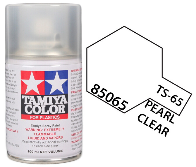 Tamiya 85065 TS-65 Pearl Clear Coat Lacquer Spray Paint 100ml - US