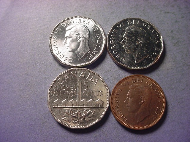 Canada Geoge VI 1945-1952 Set of 4 BU #94294