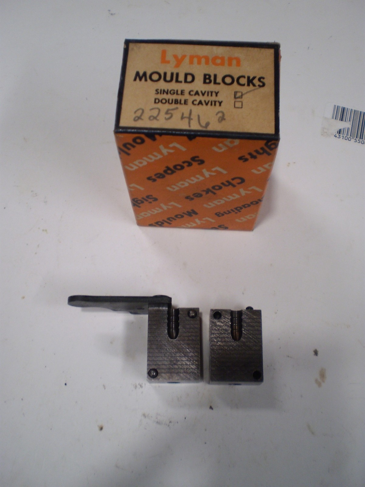 Vintage LYMAN 225462 Single Cavity Bullet Mold Mould Block w/ box