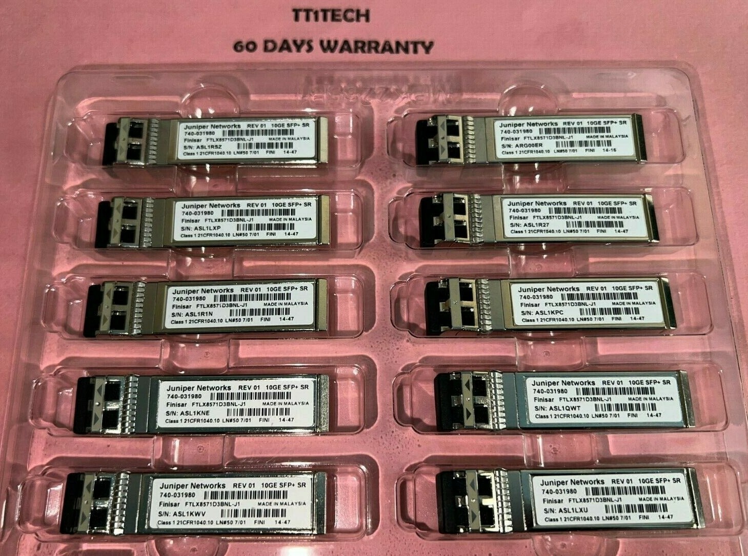 10GE SFPP-10G-SR-C SFP+SR 10G-SR SFP+ Transceiver for Juniper Switch, card