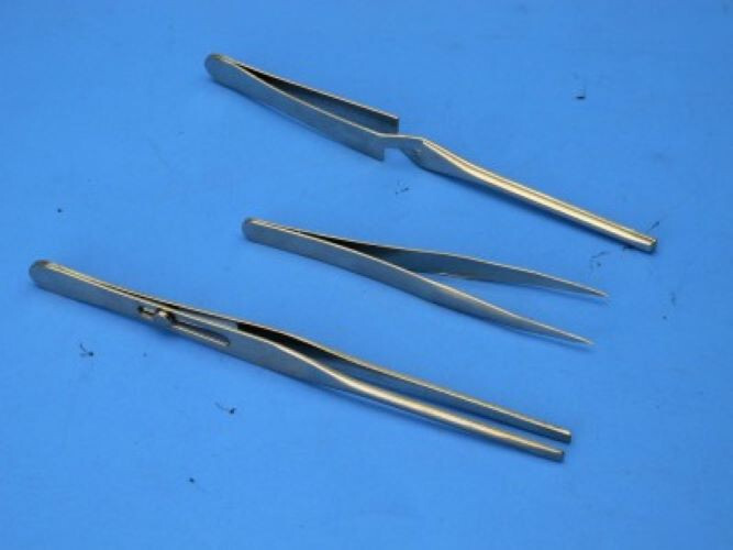 7950 radio and tv tweezer tool kit 3 sizes of stainless steel GC