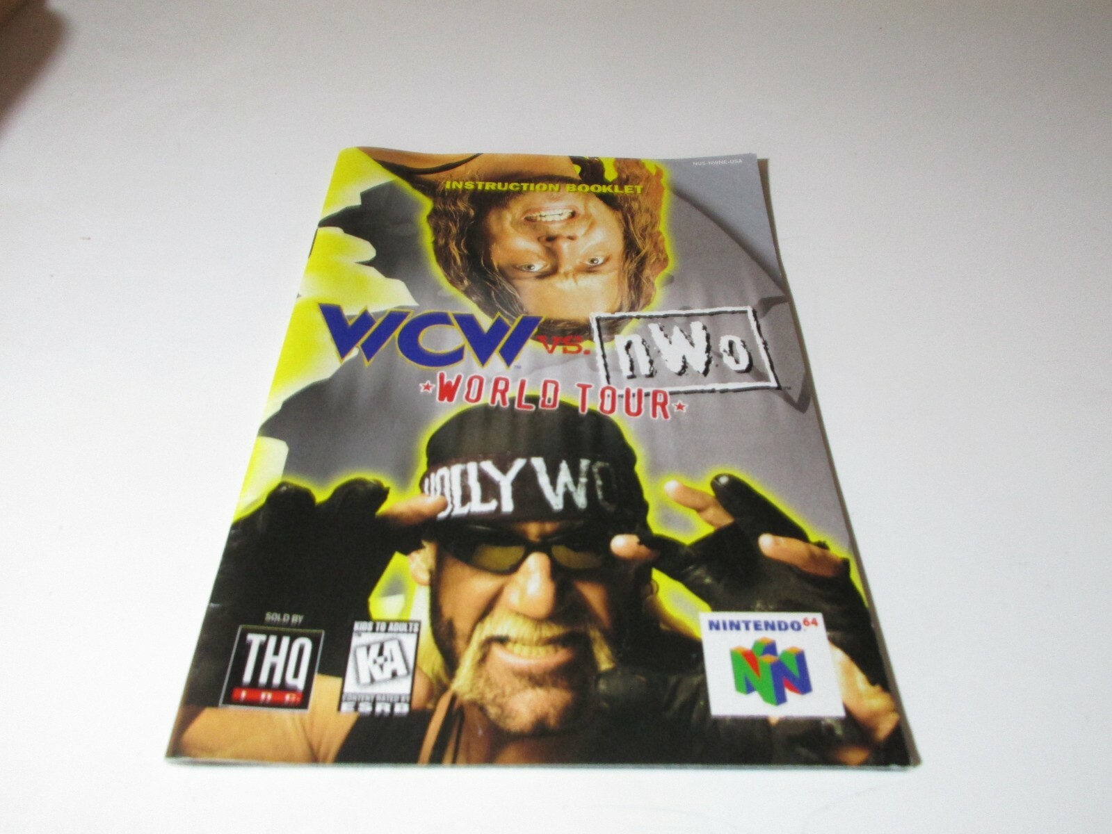 WCW vs nWo Manual Only Nintendo 64 NO GAME GUC