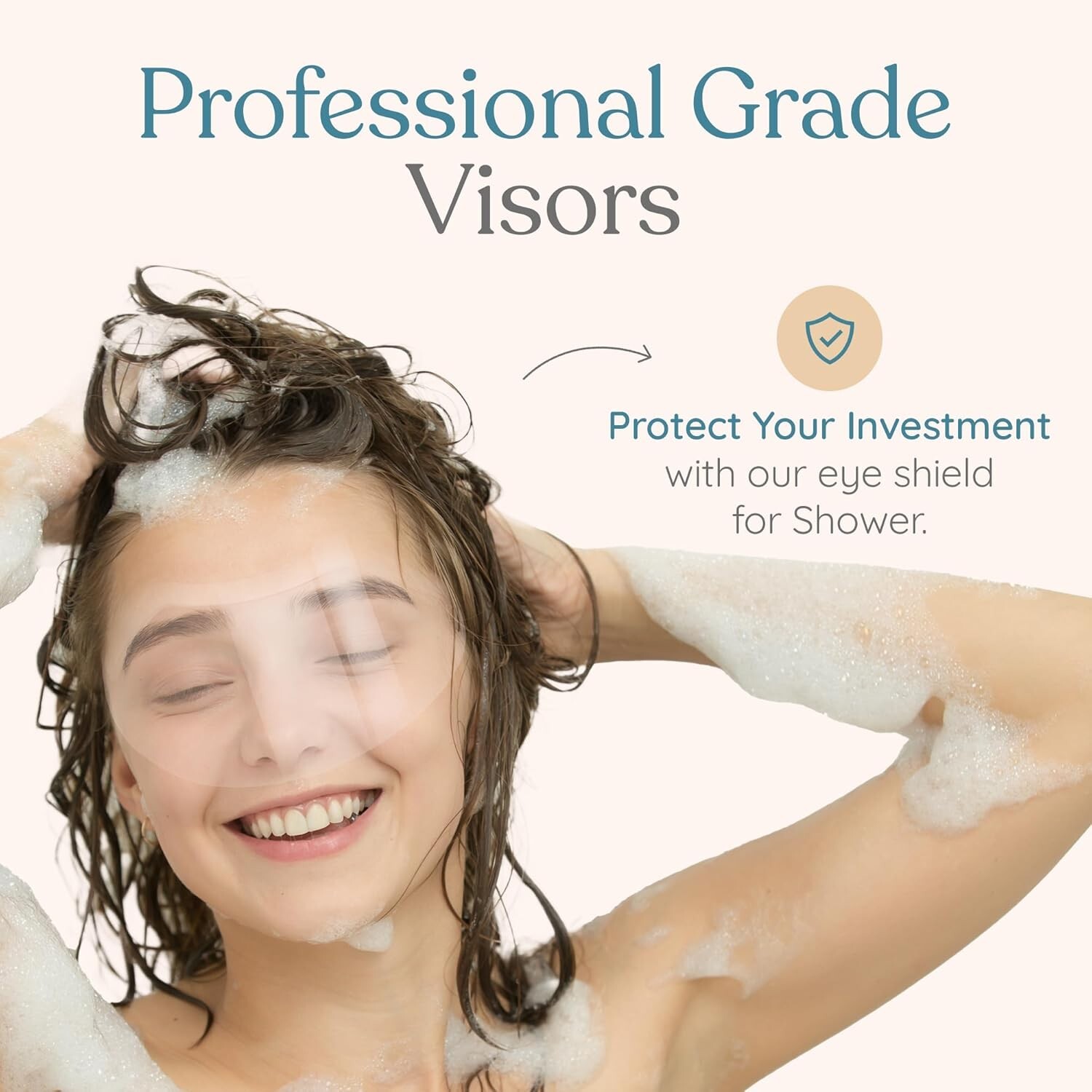 Eyelash Shield Shower Visor For Adults - 200 Eye Shields for After Surgery Sh...