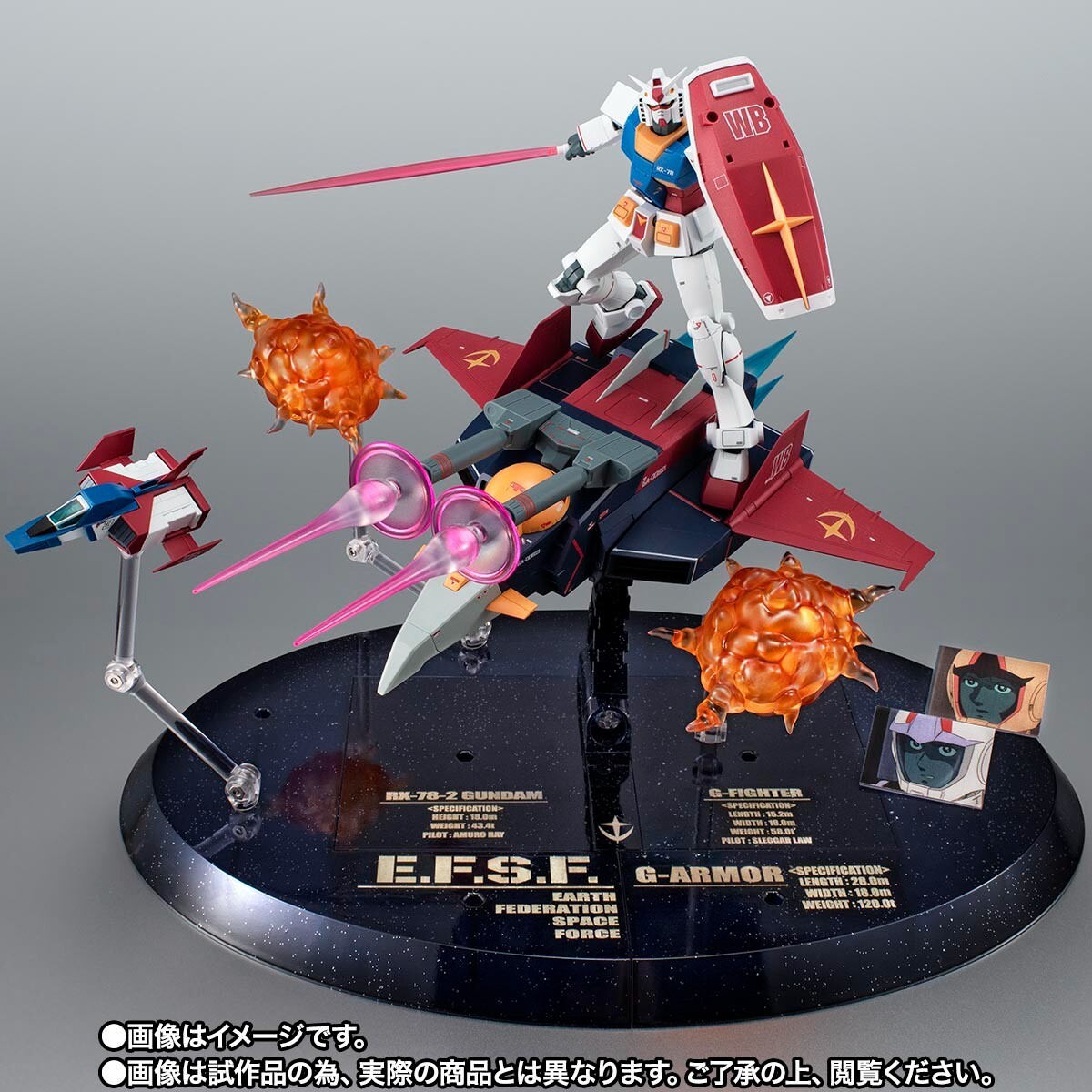 Robot Spirits SIDE MS G Armor ver. A.N.I.M.E. Gundam 45th Anniversary Bandai NEW