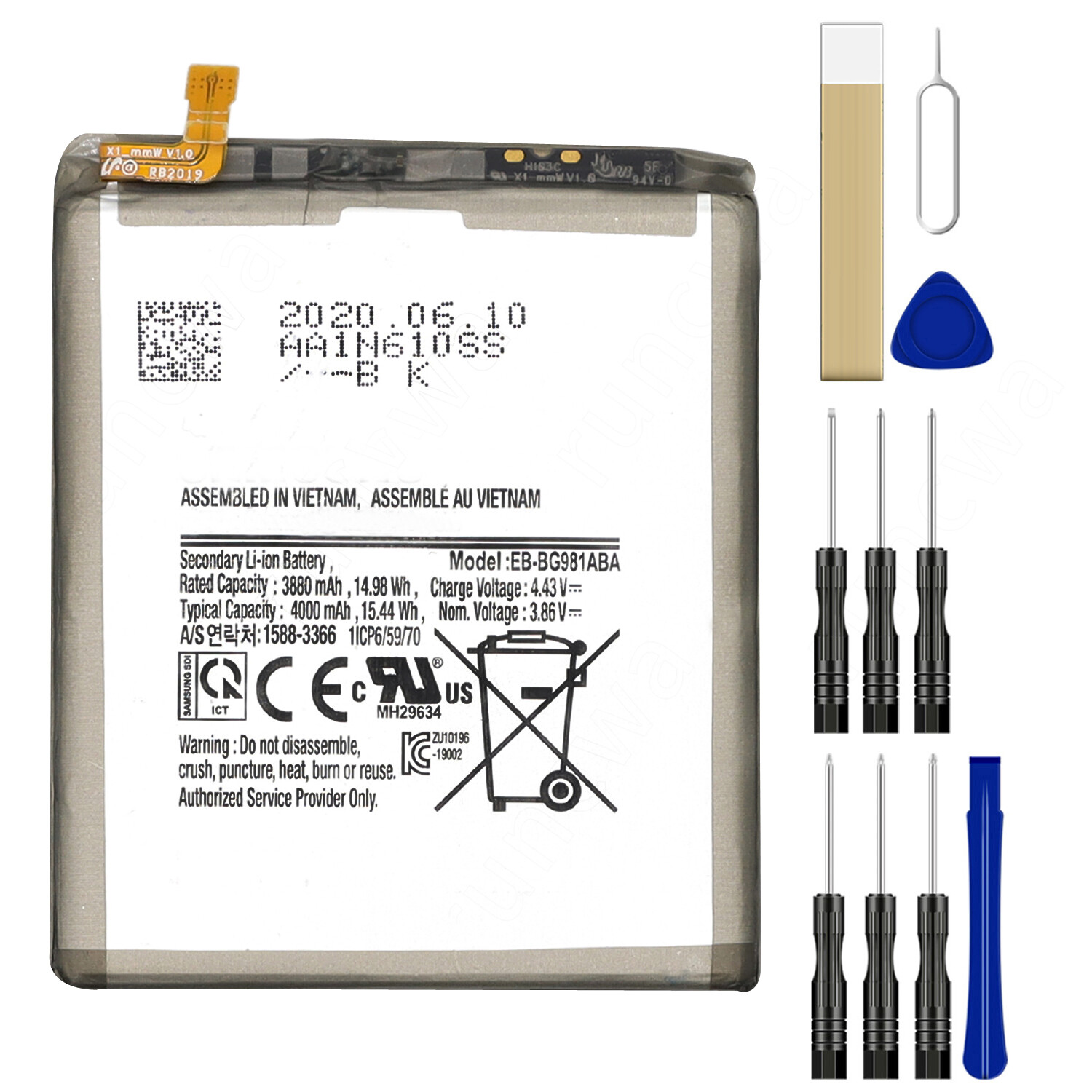 New EB-BG981ABA Battery For Samsung Galaxy S20 5G UW SM-G981V