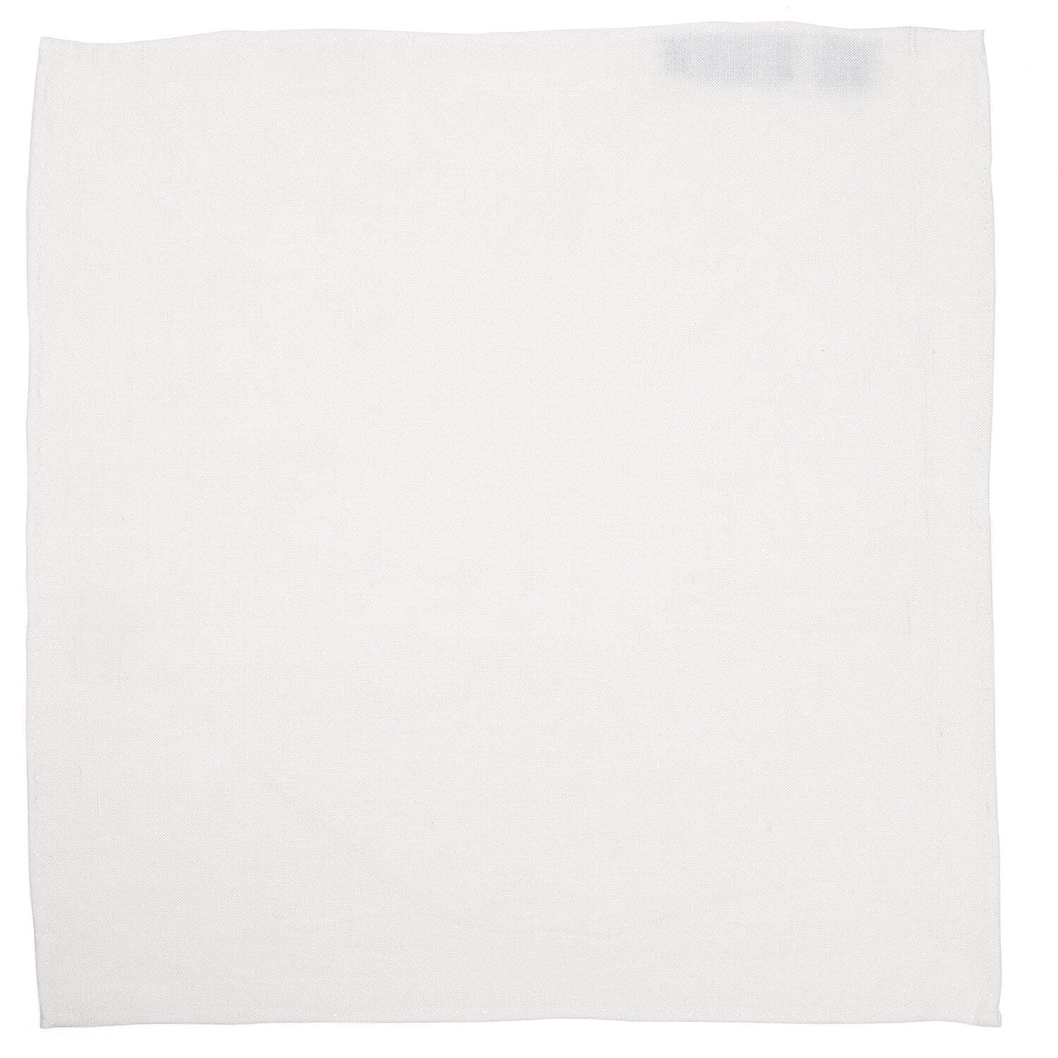 Cream Linen Pocket Square
