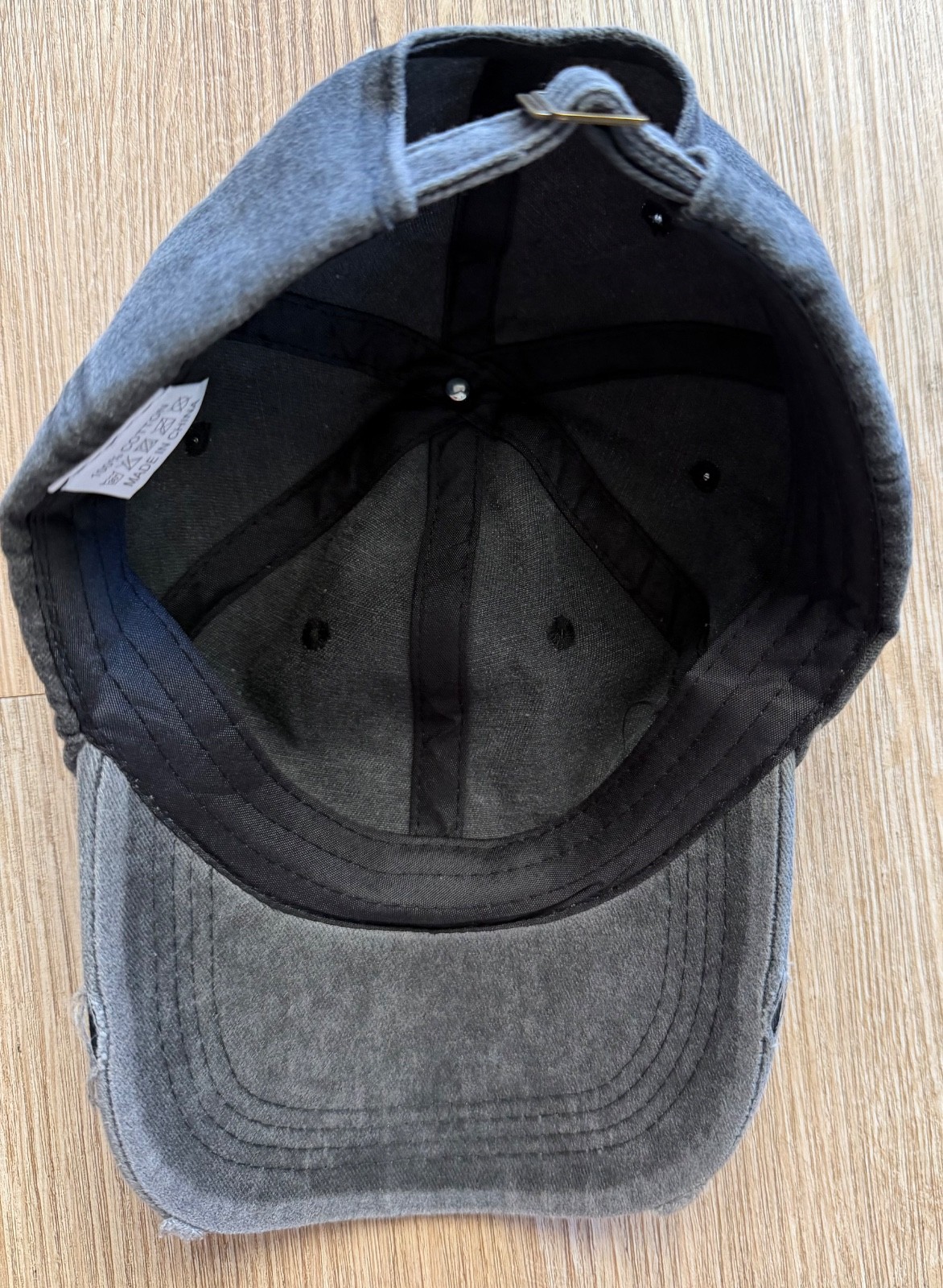 Wicked Shiz University Women's Adjustable Gray Baseball Cap Hat