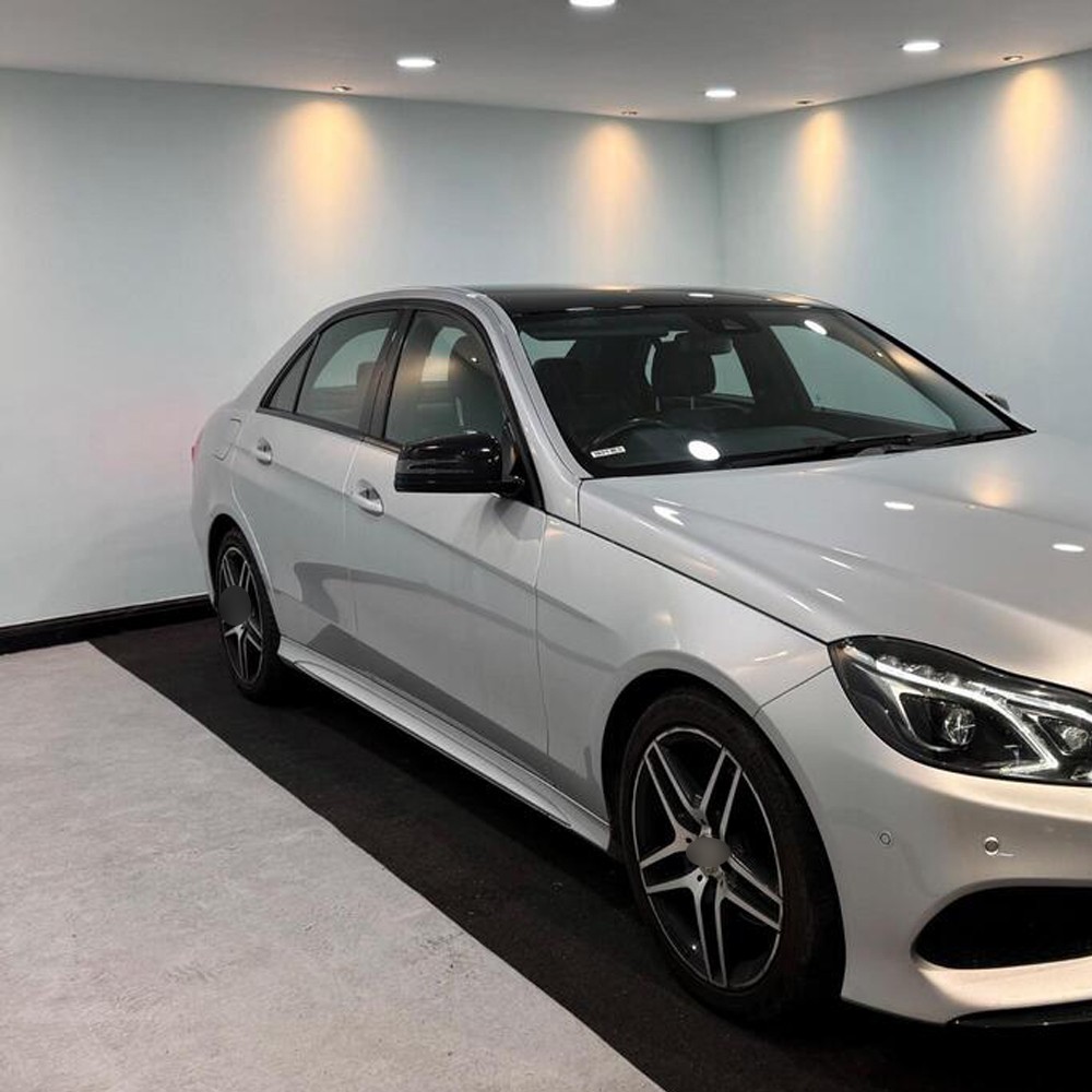 Glossy Black Chrome Delete Window Trims sticker For Benz E-Class W212 2009-2016