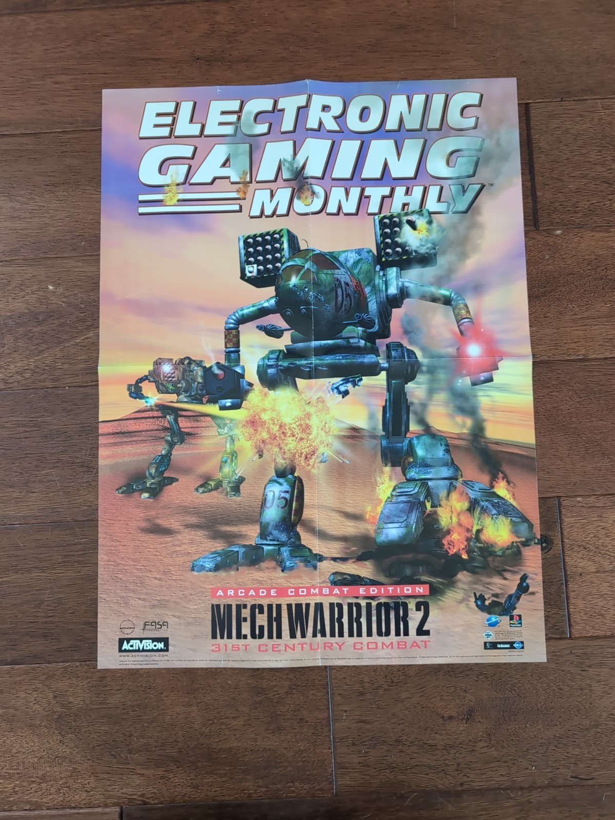 EGM MechWarrior 2 Poster 1996 Electronic Gaming  Monthly