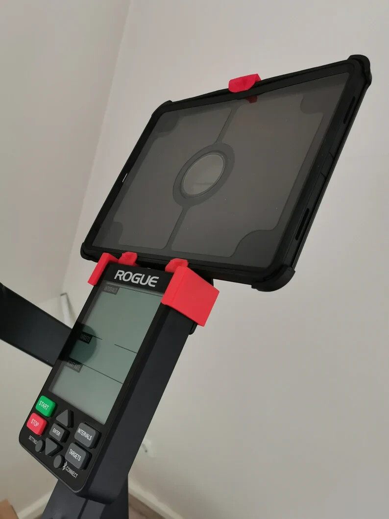 ERGTAB tablet holder for ROGUE® ECHO BIKE® with V3 console (fully black)