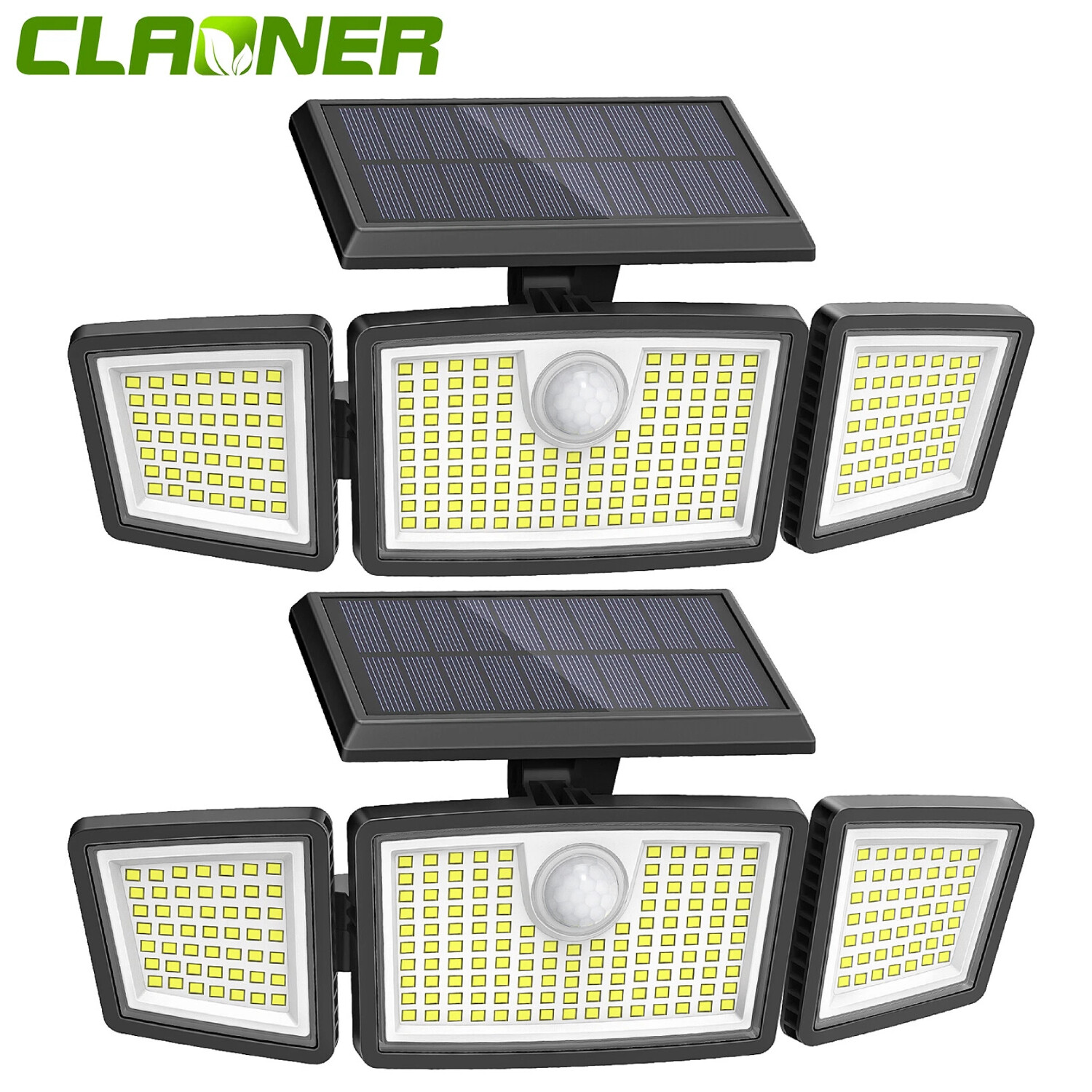 1/2Pack 225 LED Motion Sensor Solar Lights Outdoor Waterproof Security Lamp Wall