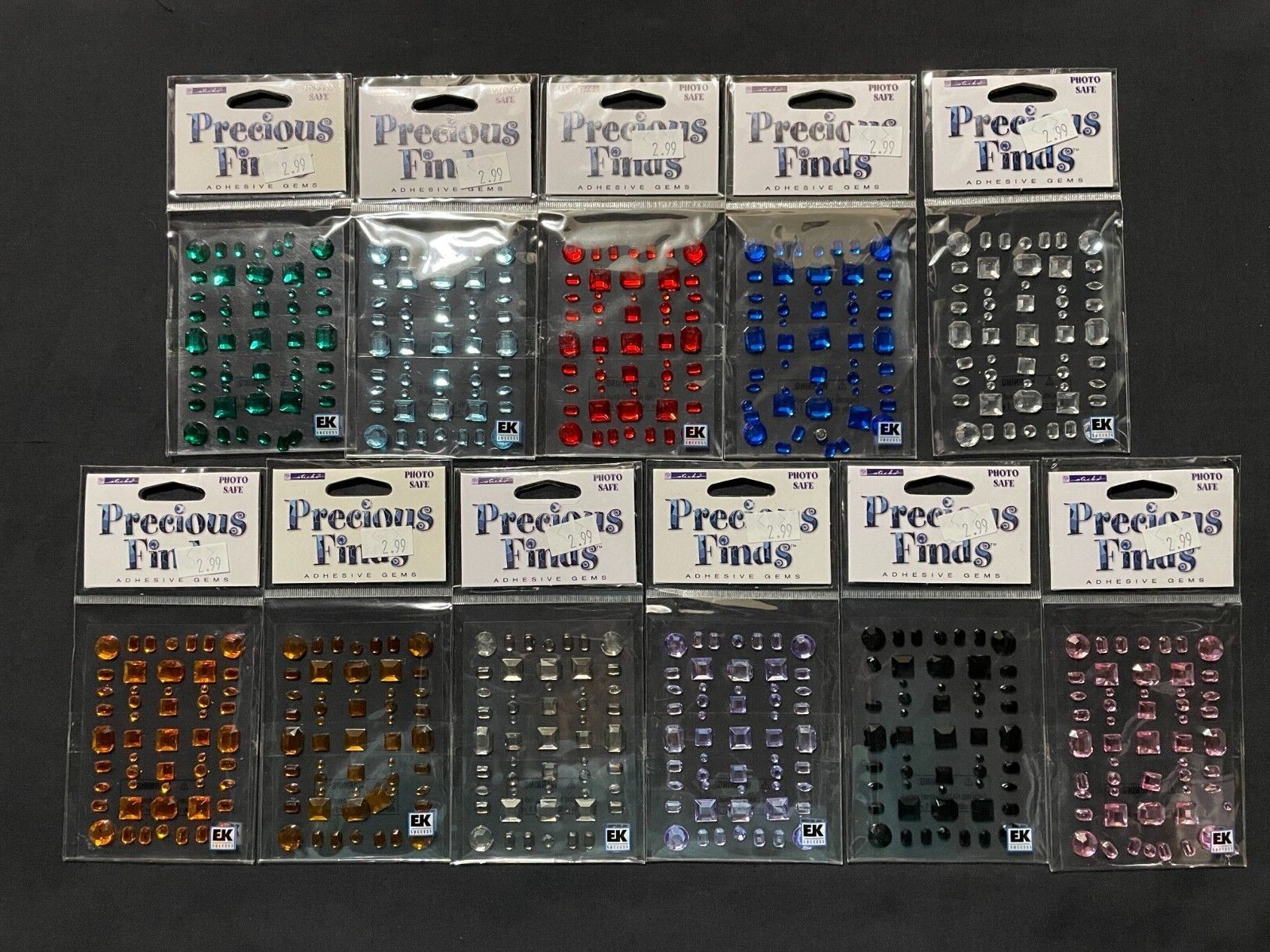 STICKOPOTAMUS PRECIOUS FINDS ASSORTED COLORED GEMS - 53 PCS.