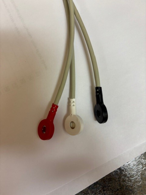 Philips M1500A ECG trunk cable with snap leads
