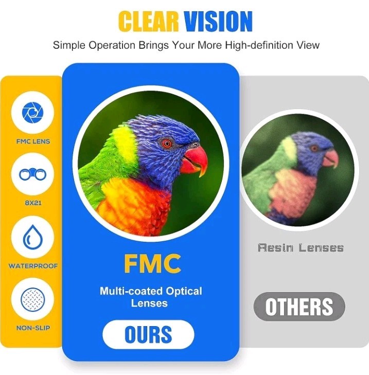Binocular For Kids Compact High Resolution Shock Proof Binoculars