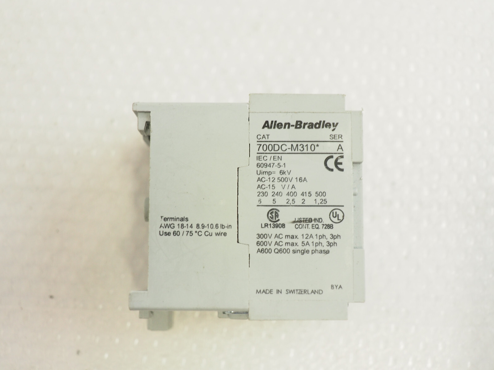 ALLEN BRADLEY 700DC-M310 Control Relay