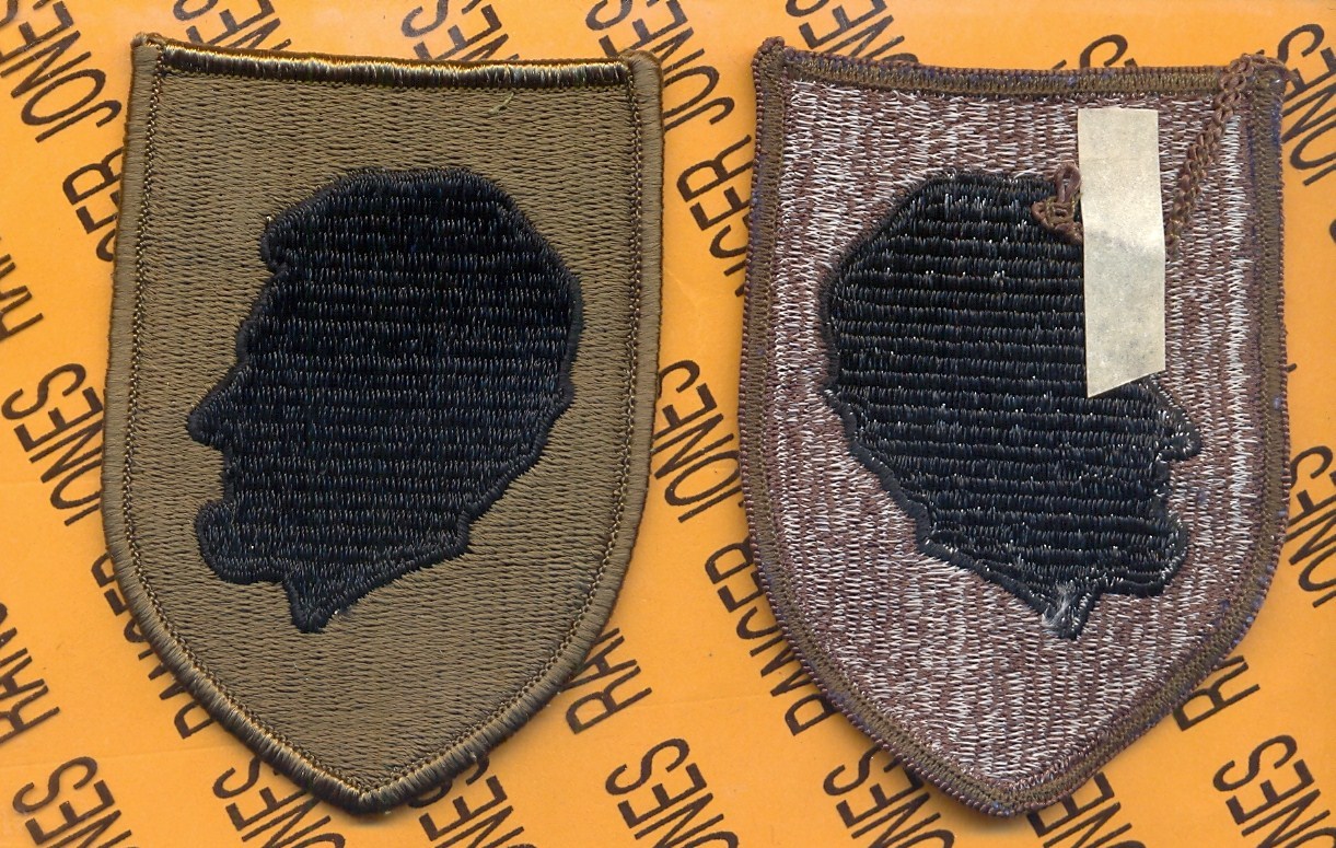 US Army Illinois Army National Guard ARNG OD Green & Black patch m/e