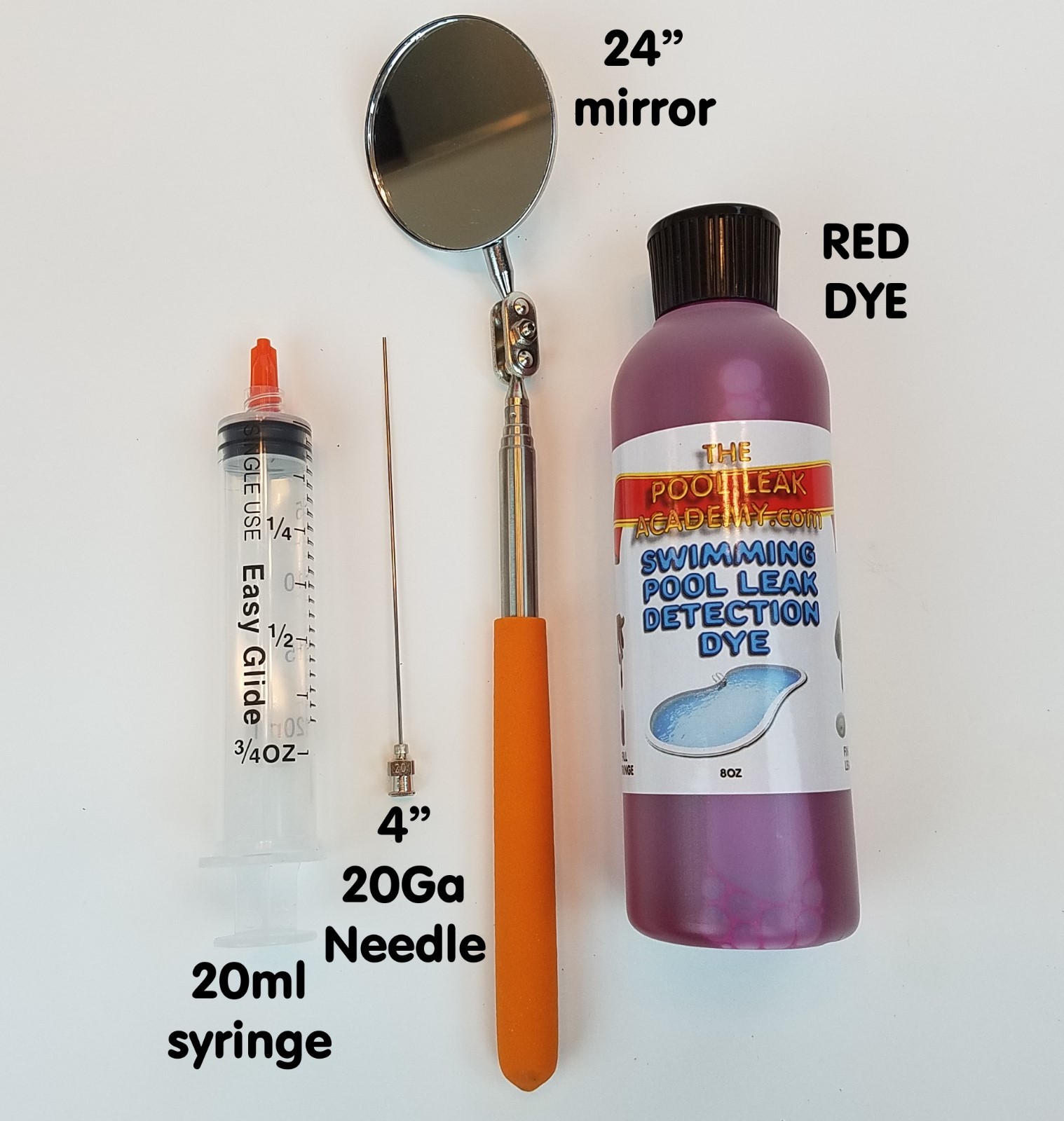 Swimming Pool Leak, Crack and Hole Locating Dye For Swimming Pools