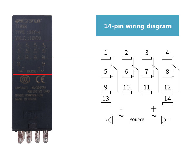 H3Y-2/4 Electronic Digital Display Delay Time Relay AC220V/DC12V/DC24V