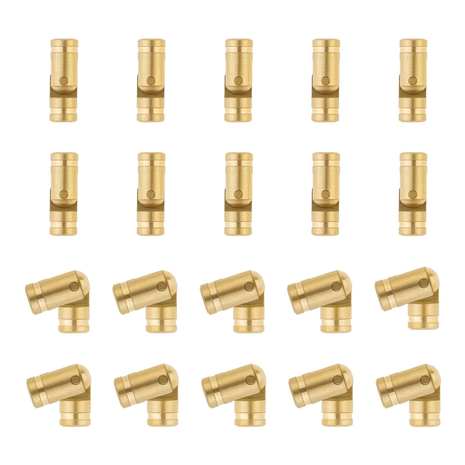 20Pcs 5 mm Hidden Brass Barrel Hinges, 135 Degree Opening Angle Concealed Sma...