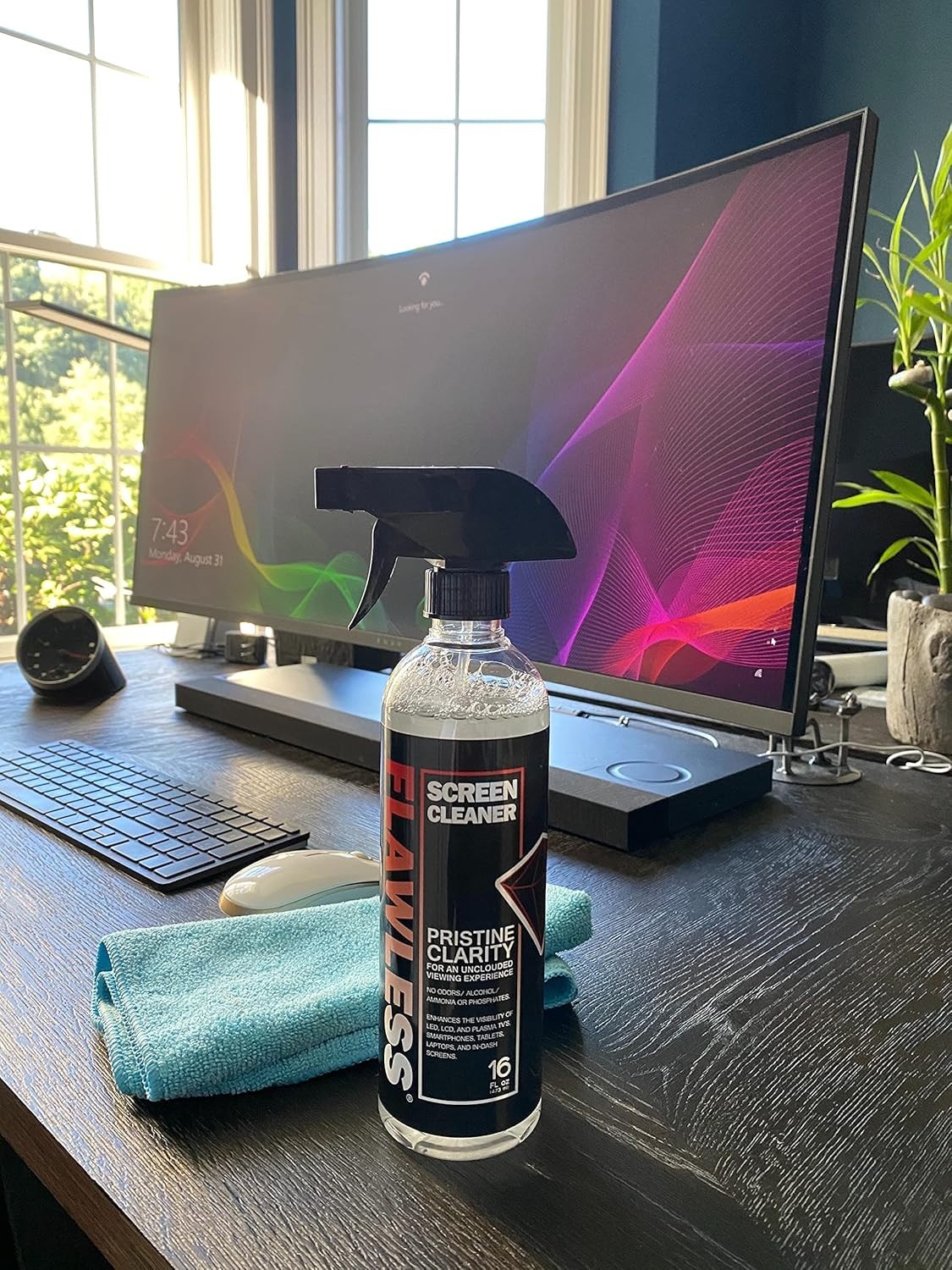 Screen Cleaner Spray with Microfiber Cleaning Cloth for LCD, LED Displays on ...