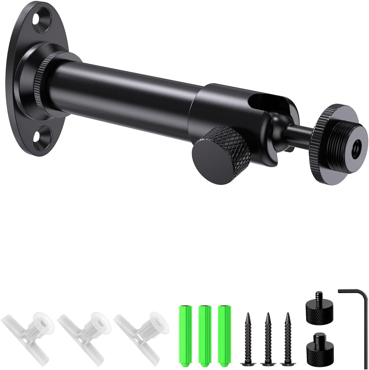 Microphone Wall Mount Bracket Swivel Mini Ball Head Mic Wall Mount Flange Mount