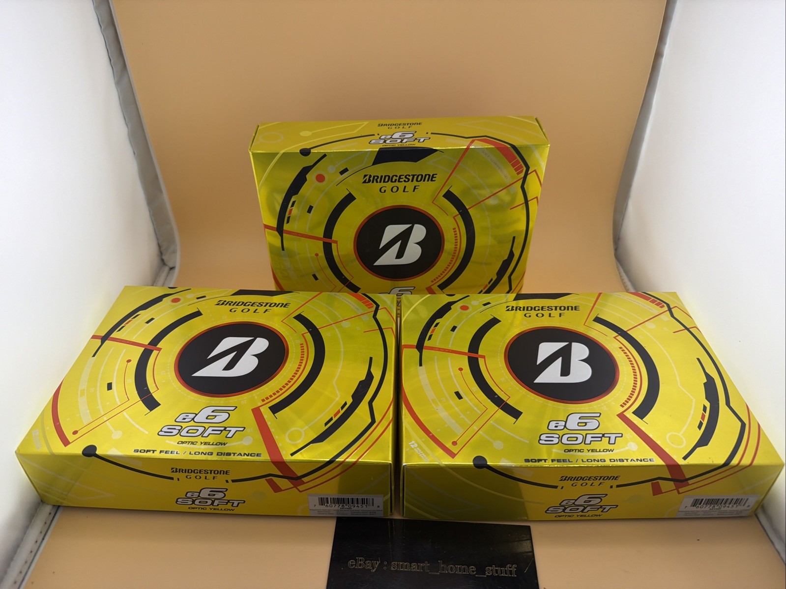 Bridgestone e6 Soft Golf Balls - Optic Yellow 12 - LOT 3 Dozen 2025 NEW
