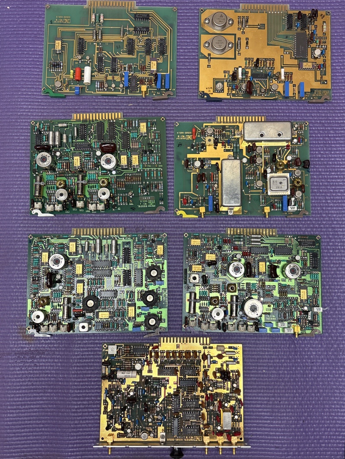 HP 03585 Circuit Cards For Spectrum Analyzer (Qty 7)