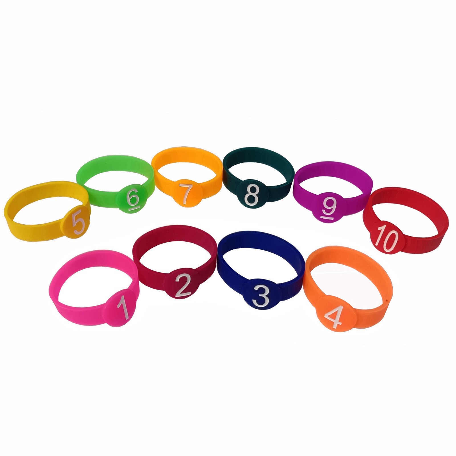 10 Pack Colored Identification Ring Cap for Shure SLX-D Bodypack Transmitter
