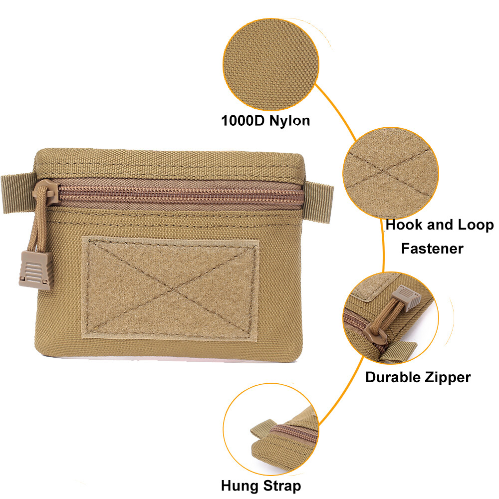 Waterproof Small Pouch Tactical EDC Gear Wallet Coin Purse Key Card Holder US