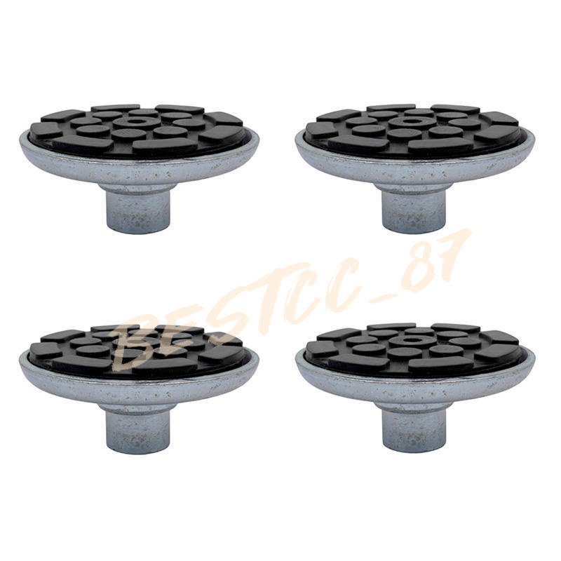 4pk Round Lift Pad With Rubber Pad (1 1/2" Peg) For Atlas Automotive Equipment