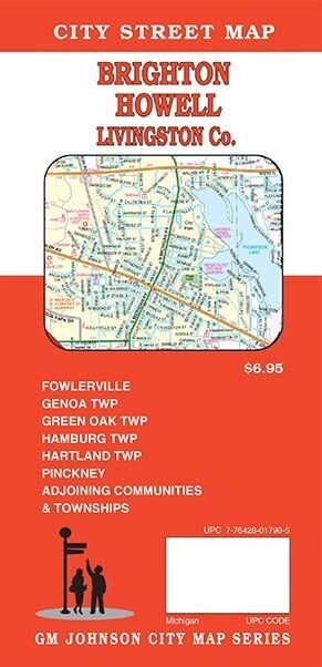 Livingston County, Brighton, Howell, Michigan, by GMJ Maps