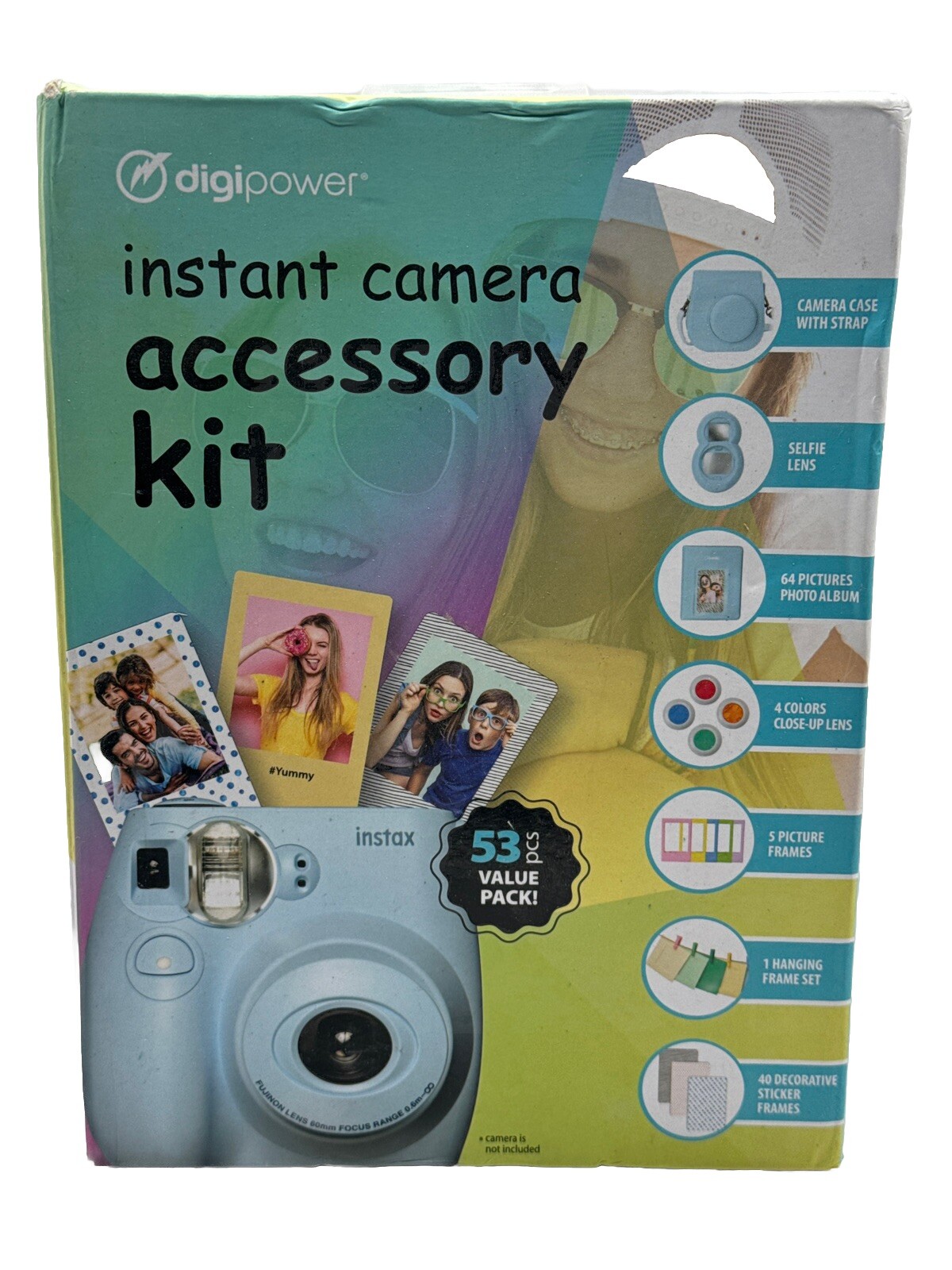 Digipower Instant Camera 53 pcs Accessory Kit Fuji Film Instax