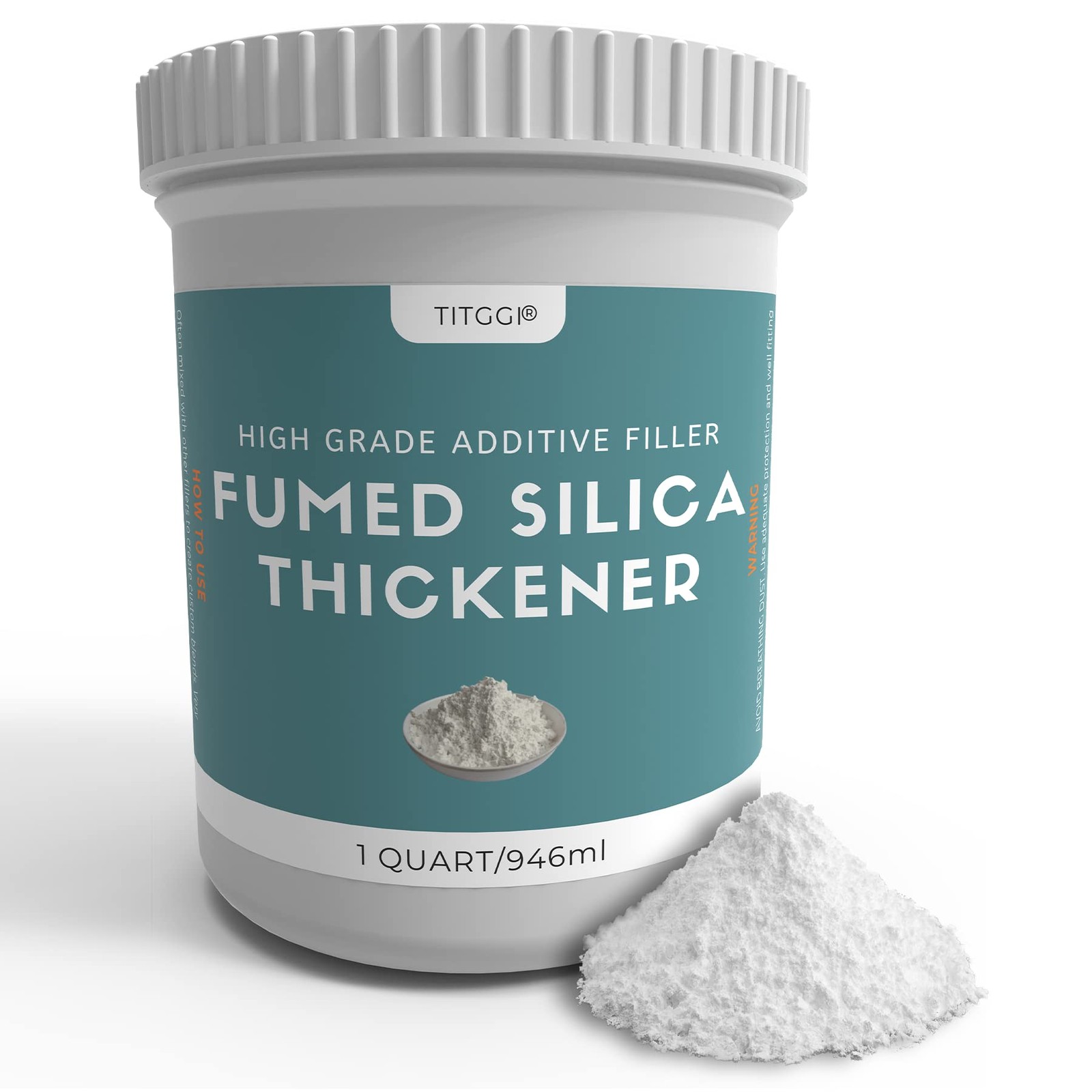 1 Quart 100% Pure Fumed Silica Powder, Advanced Thickener for Epoxy, Paints, ...