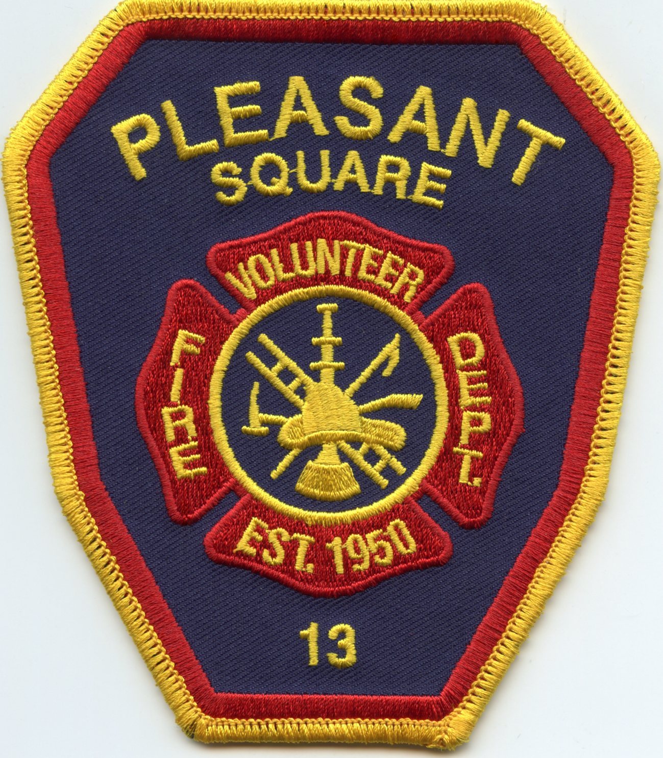 PLEASANT SQUARE NEW YORK NY VOLUNTEER FIRE PATCH