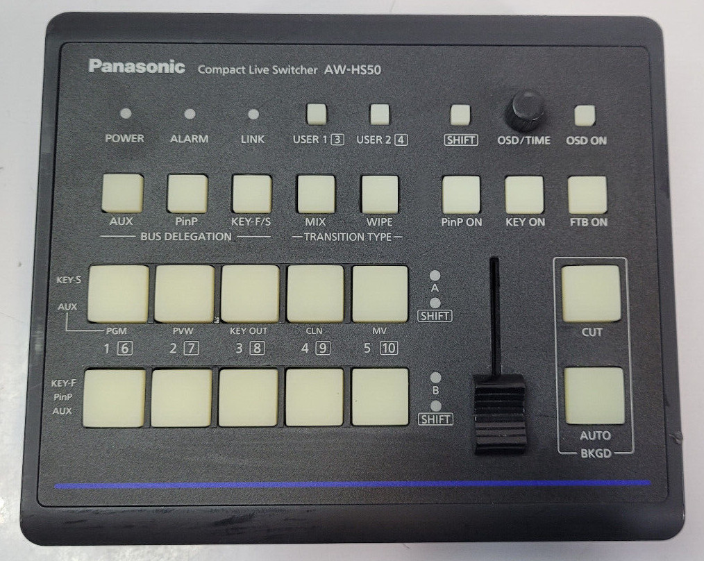 Panasonic AW-HS50 Compact HD/SD Live Video Switcher No Adapter-UNTESTED