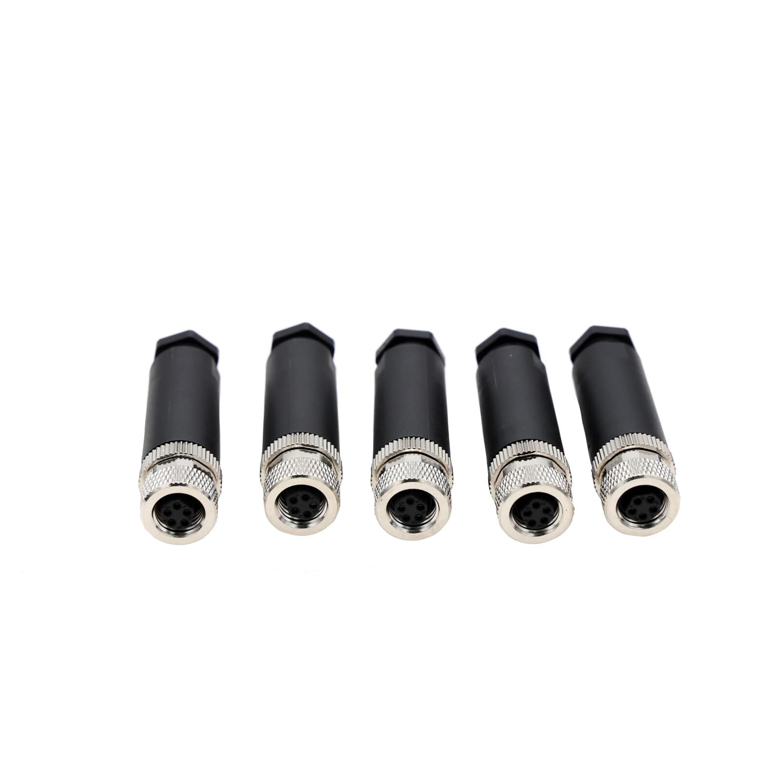 Waterproof M8 Female Aviation Plug Straight Circular M8 Sensor Electrical Con...