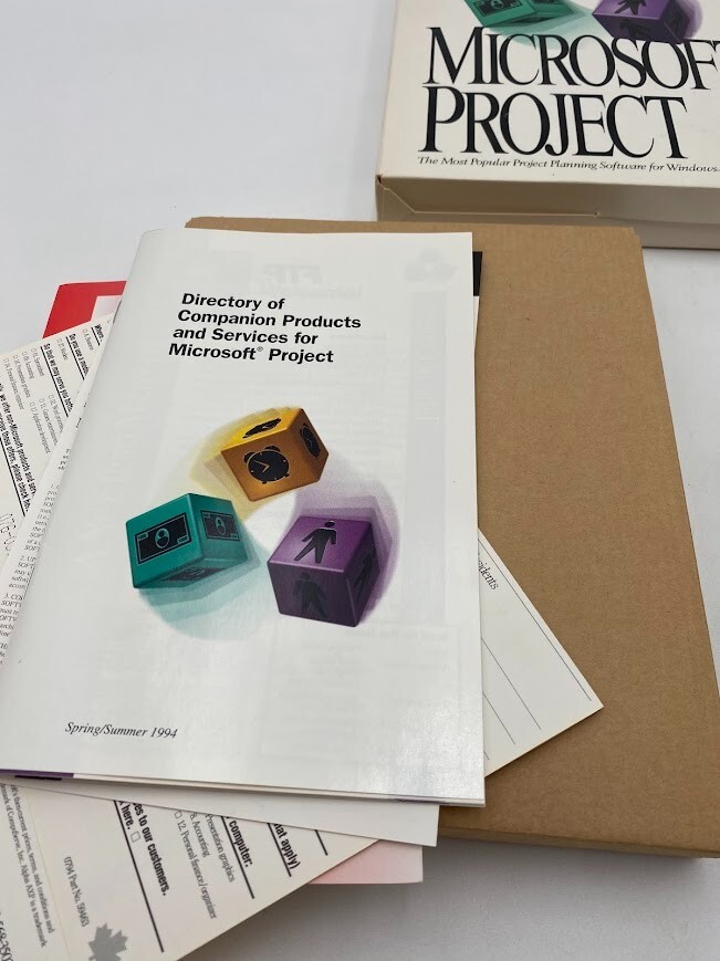 Microsoft Project New Version 4.0 6 Disc Set