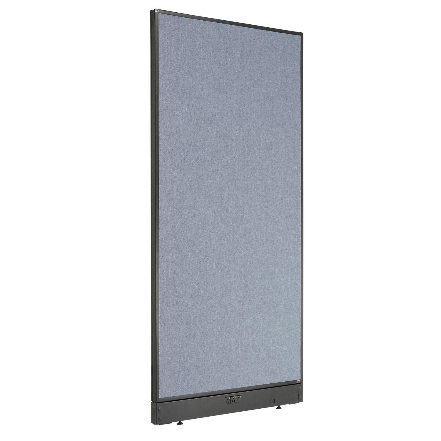 36-1/4"W x 76"H Electric Office Partition Panel Blue