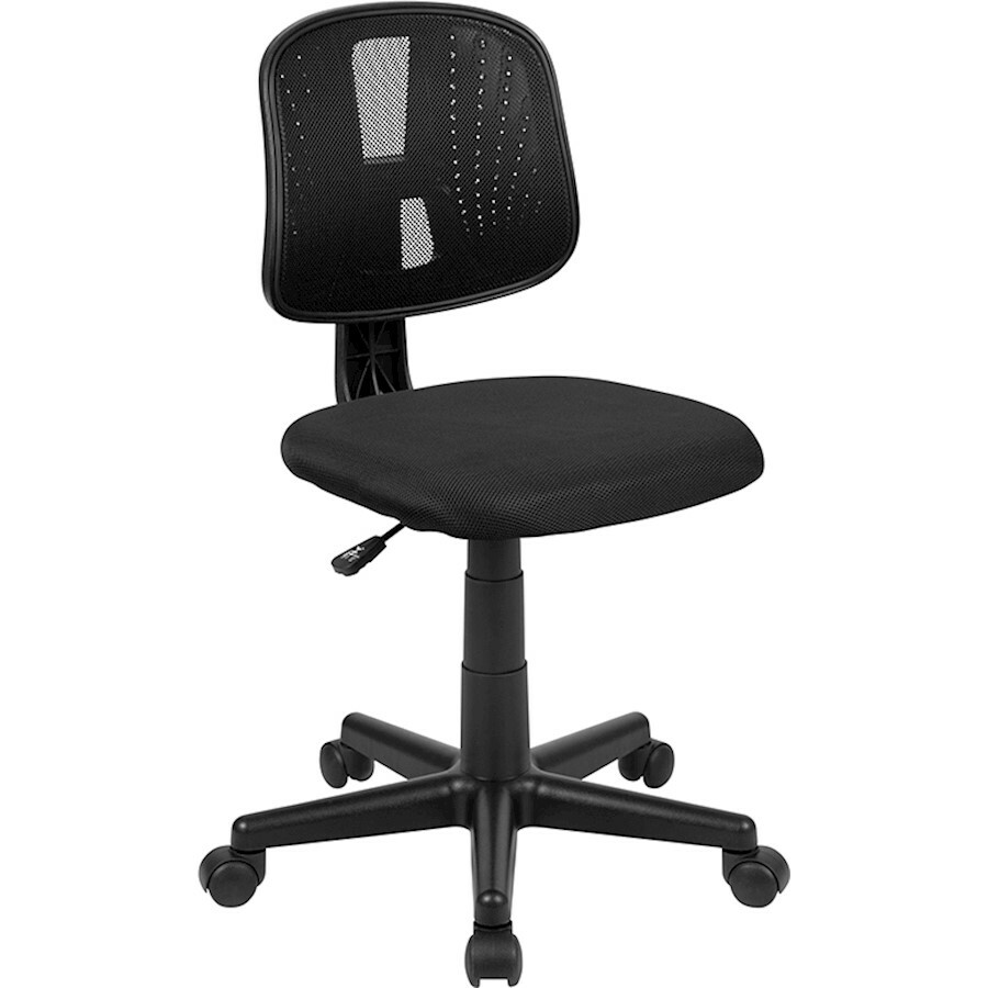 Flash Mid-Back Swivel Task Office Chair/Pivot Back, Black - LF-134-BK-GG